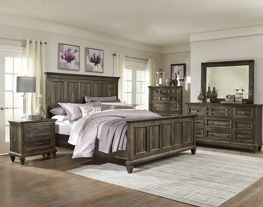Magnussen Calistoga California King Panel Bed in Weathered Charcoal