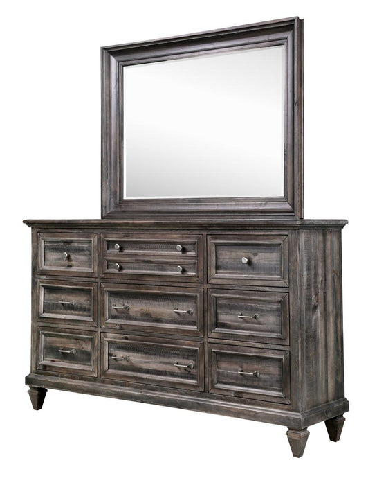 Magnussen Calistoga Landscape Mirror in Weathered Charcoal