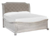 Magnussen Furniture Bronwyn Queen Sleigh Bed with Shaped Footboard in Alabaster image