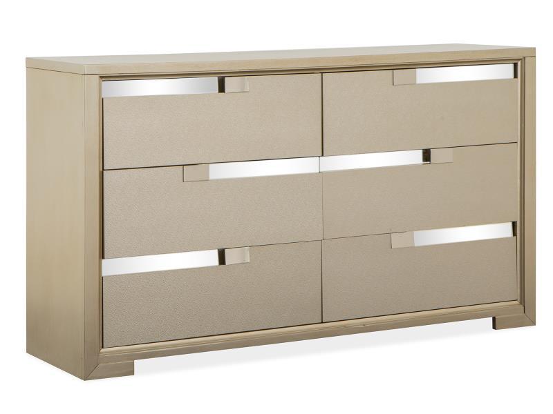 Magnussen Furniture Chantelle Double Drawer Dresser in Champagne image