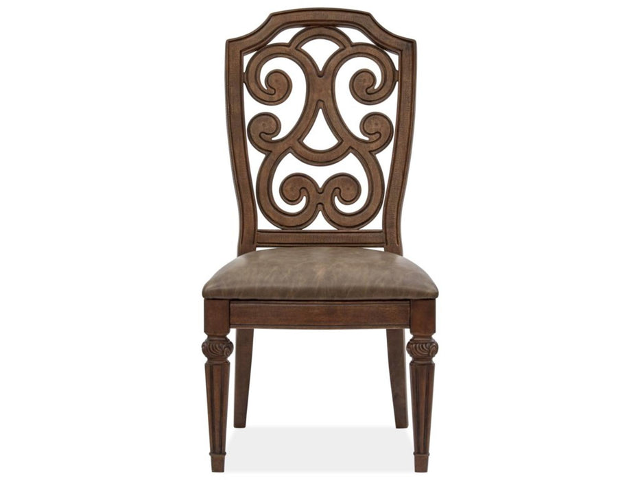 Magnussen Furniture Durango Dining Side Chair in Willadeene Brown