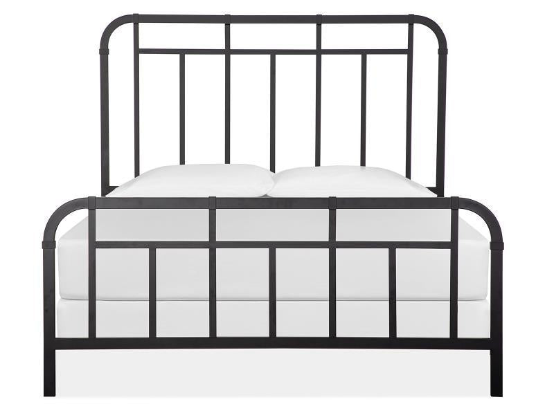 Magnussen Furniture Harper Springs Metal Queen Bed in Forged Iron