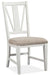 Magnussen Furniture Heron Cove Dining Side Chair with Upholstered Seat in Chalk White (Set of 2) image
