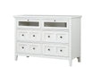 Magnussen Furniture Heron Cove Media Chest in Chalk White image