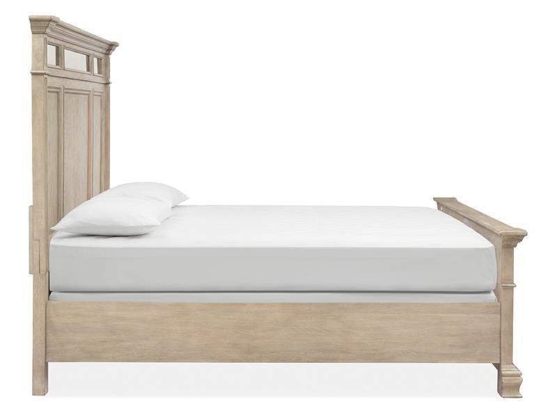 Magnussen Furniture Jocelyn California King Panel Bed in Weathered Taupe