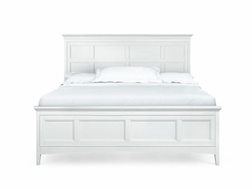 Magnussen Furniture Kentwood Cal King Panel Bed with Storage Rails in White image