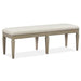 Magnussen Furniture Lancaster Bench with Upholstered Seat in Dovetail Grey image