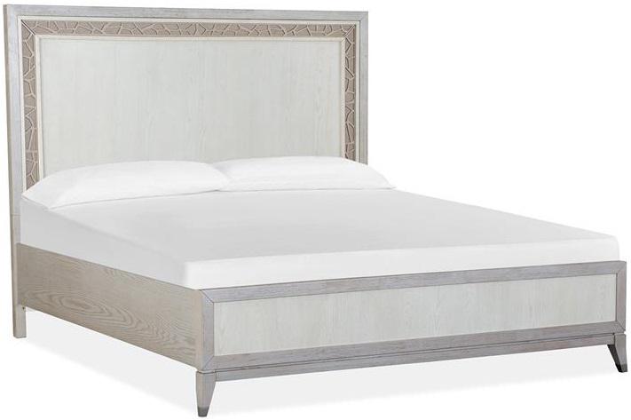Magnussen Furniture Lenox Cal King Panel Bed in Acadia White