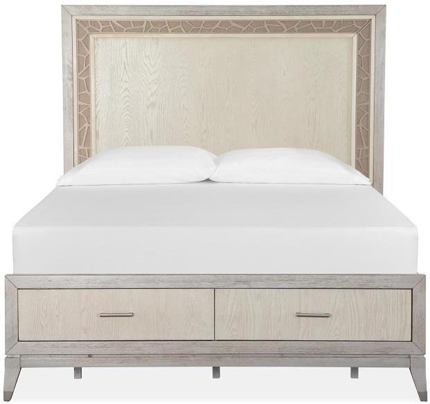 Magnussen Furniture Lenox Queen Storage Bed in Acadia White image