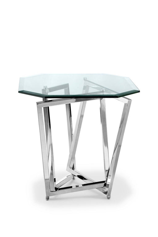 Magnussen Furniture Lenox Square Octoganal End Table in Nickel T3790-09 image