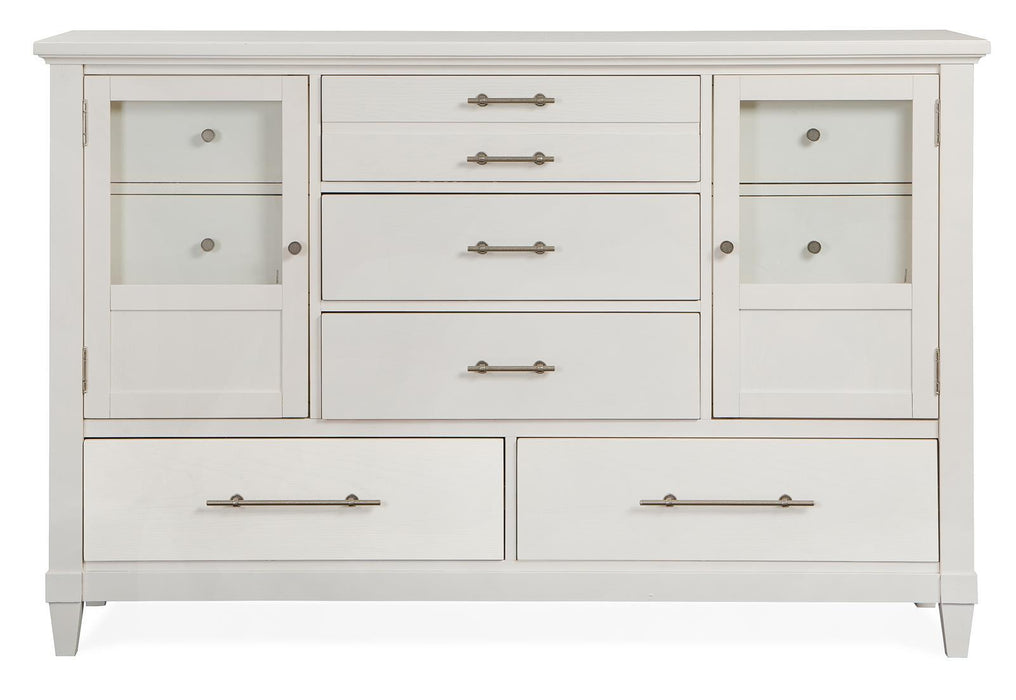 Magnussen Furniture Lola Bay 5 Drawer Dresser in Seagull White