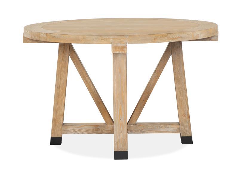 Magnussen Furniture Madison Heights 48" Round Dining Table in Weathered Fawn