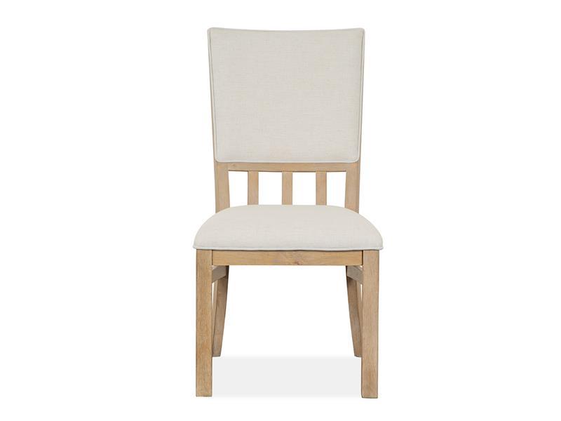 Magnussen Furniture Madison Heights Dining Side Chair with Upholstered Seat and Back (Set of 2) in Weathered Fawn