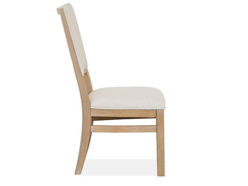 Magnussen Furniture Madison Heights Dining Side Chair with Upholstered Seat and Back (Set of 2) in Weathered Fawn