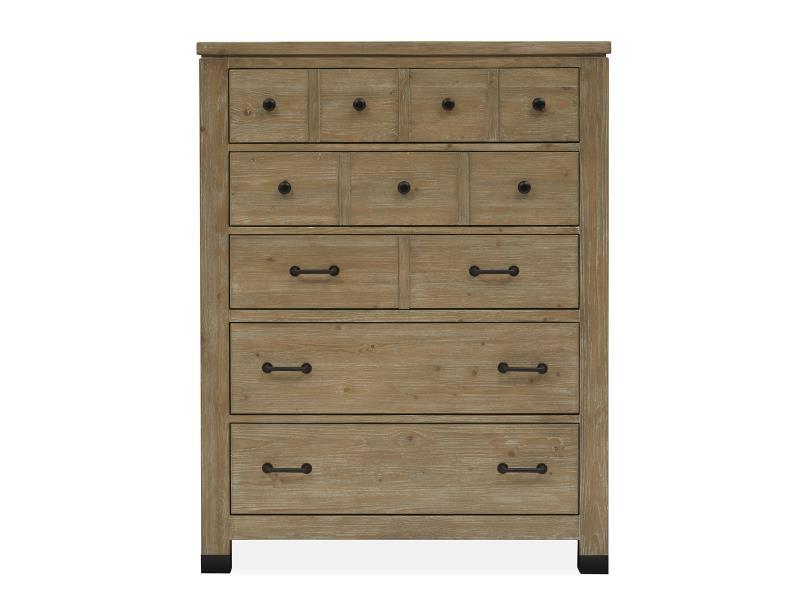 Magnussen Furniture Madison Heights Drawer Chest in Weathered Fawn