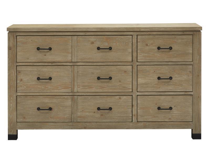Magnussen Furniture Madison Heights Drawer Dresser in Weathered Fawn