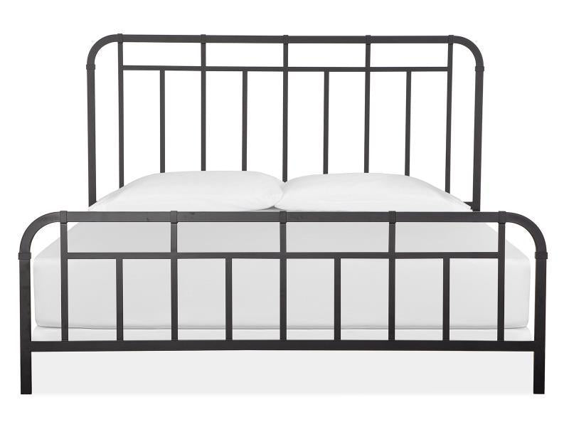 Magnussen Furniture Madison Heights Metal King Bed in Forged Iron