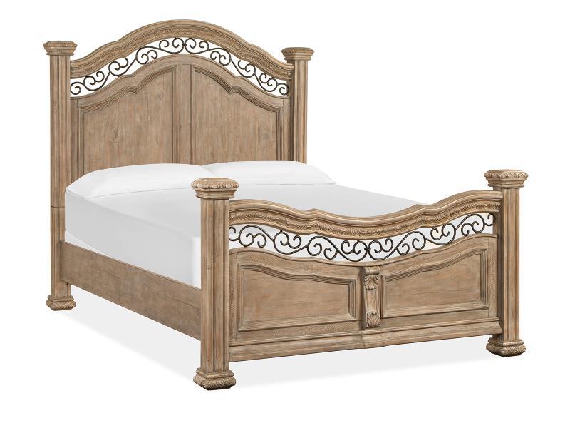 Magnussen Furniture Marisol Queen Panel Bed in Fawn/Graphite image
