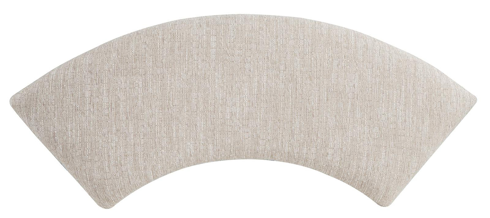 Magnussen Furniture Paxton Place Curved Bench w/ Upholstered Seat in Dovetail Grey