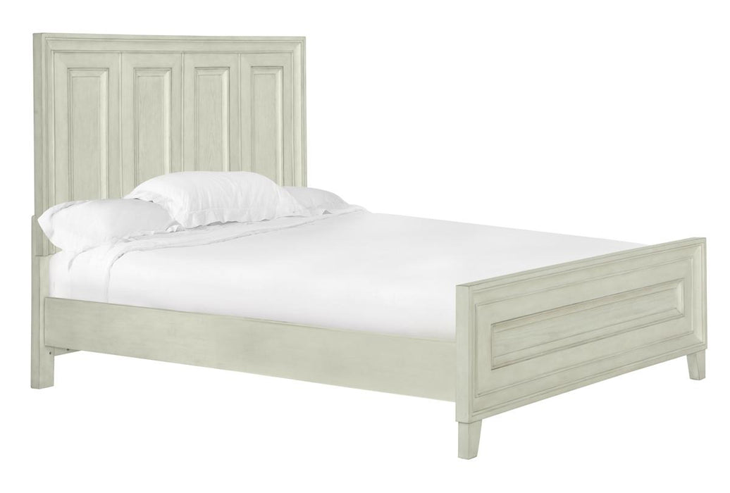 Magnussen Furniture Raelynn Queen Panel Bed in Weathered White
