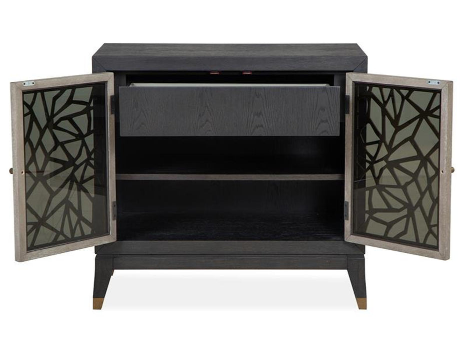 Magnussen Furniture Ryker Bachelor Chest in Nocturn Black/Coventry Grey