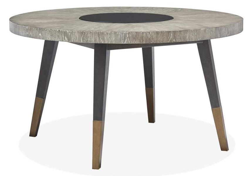 Magnussen Furniture Ryker  Round Dining Table in Nocturn Black