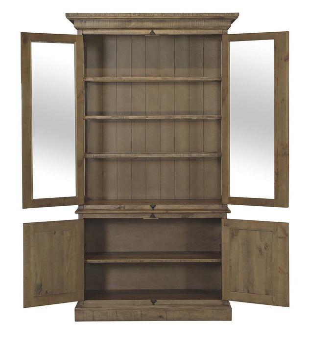 Magnussen Furniture Willoughby China Cabinet in Weathered Barley D4209-01