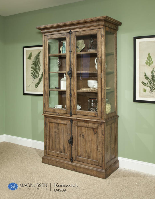 Magnussen Furniture Willoughby China Cabinet in Weathered Barley D4209-01