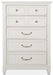 Magnussen Furniture Willowbrook 5 Drawer Chest in Egg Shell White image