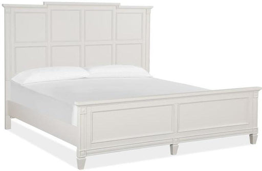 Magnussen Furniture Willowbrook Cal King Panel Bed in Egg Shell White image