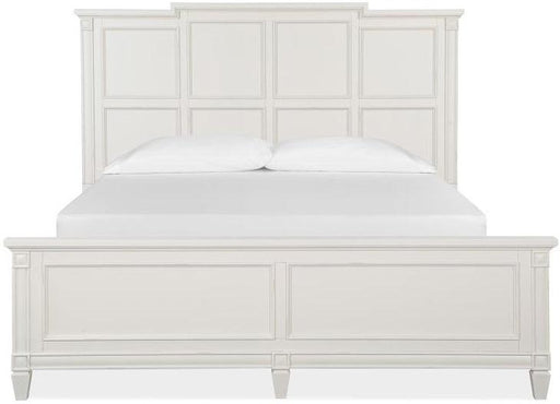 Magnussen Furniture Willowbrook King Panel Bed in Egg Shell White image