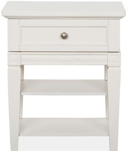 Magnussen Furniture Willowbrook Open Nightstand in Egg Shell White image