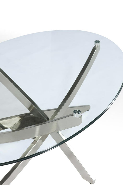 Magnussen Furniture Zila Demilune Sofa Table in Brushed Nickel T2050-75 image