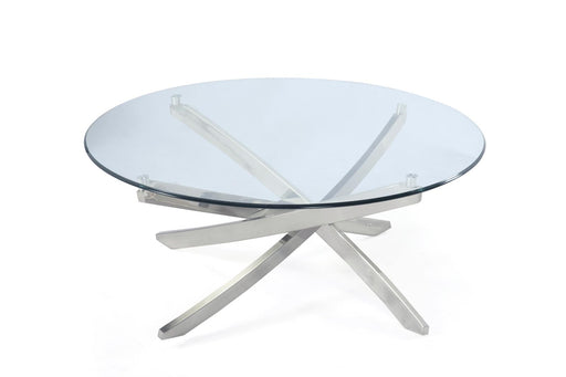 Magnussen Furniture Zila Round Cocktail Table in Brushed Nickel T2050-45 image