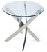 Magnussen Furniture Zila Round End Table in Brushed Nickel T2050-05 image