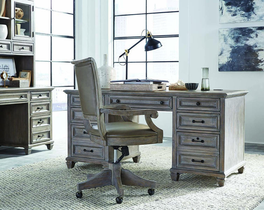 Magnussen Lancaster Executive Desk in Dove Tail Grey