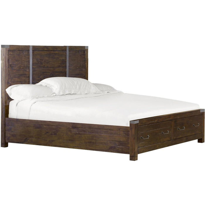Magnussen Pine Hill King Storage Bed in Rustic Pine