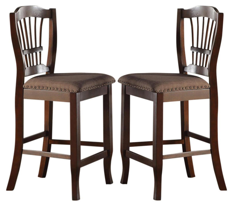 New Classic Bixby Counter Chair in Espresso (Set of 2)