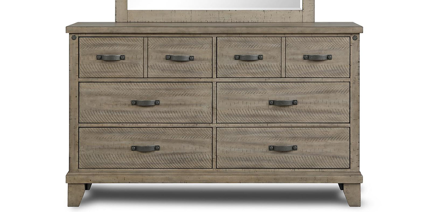 New Classic Furniture Marwick 8 Drawer Dresser in Sand