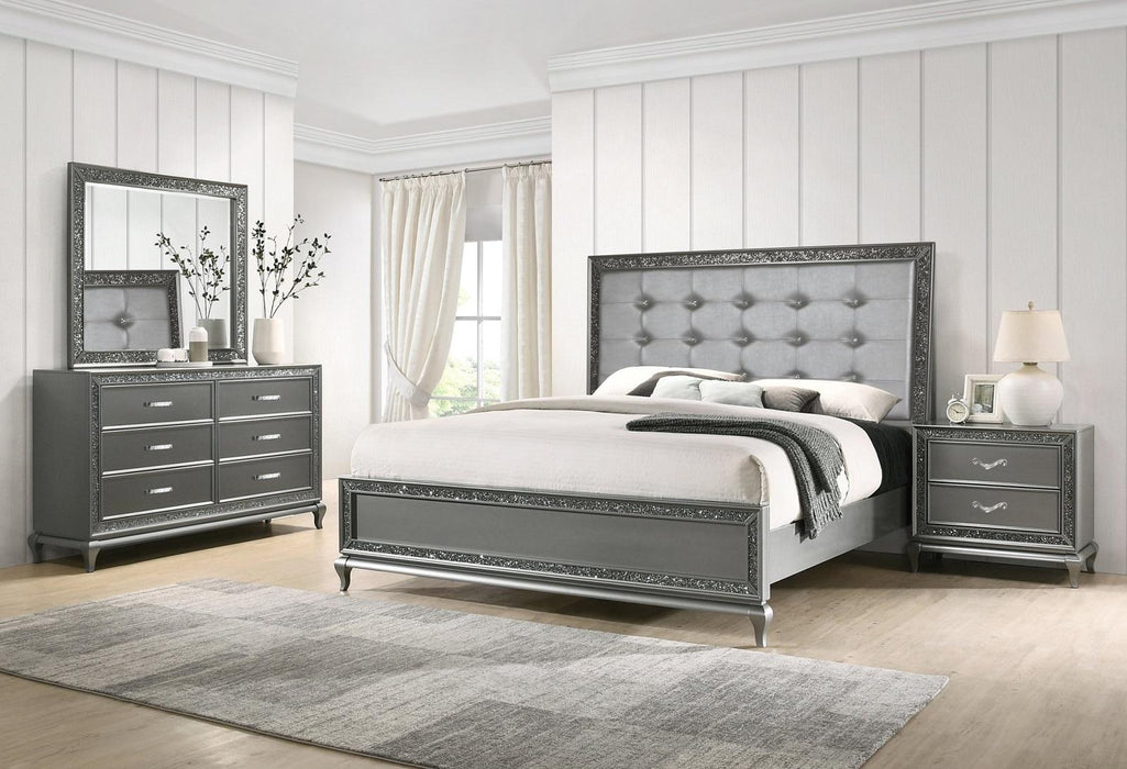 New Classic Furniture Park Imperial 6 Drawer Dresser in Pewter
