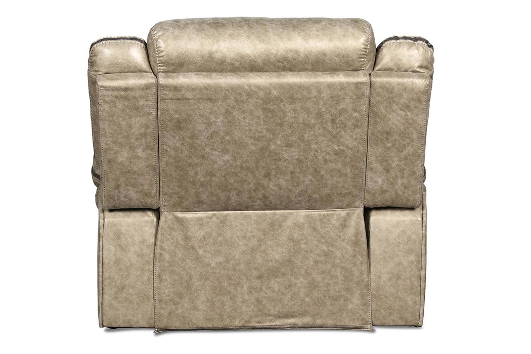 New Classic Furniture Roswell Swivel Glider Recliner in Pewter