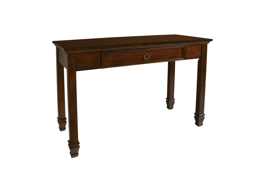 New Classic Furniture Tamarack Desk in Brown Cherry