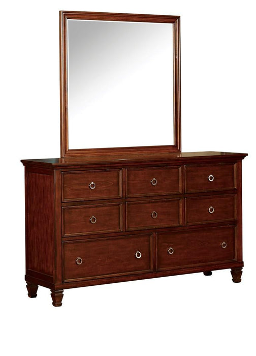 New Classic Furniture Tamarack Dresser in Brown Cherry