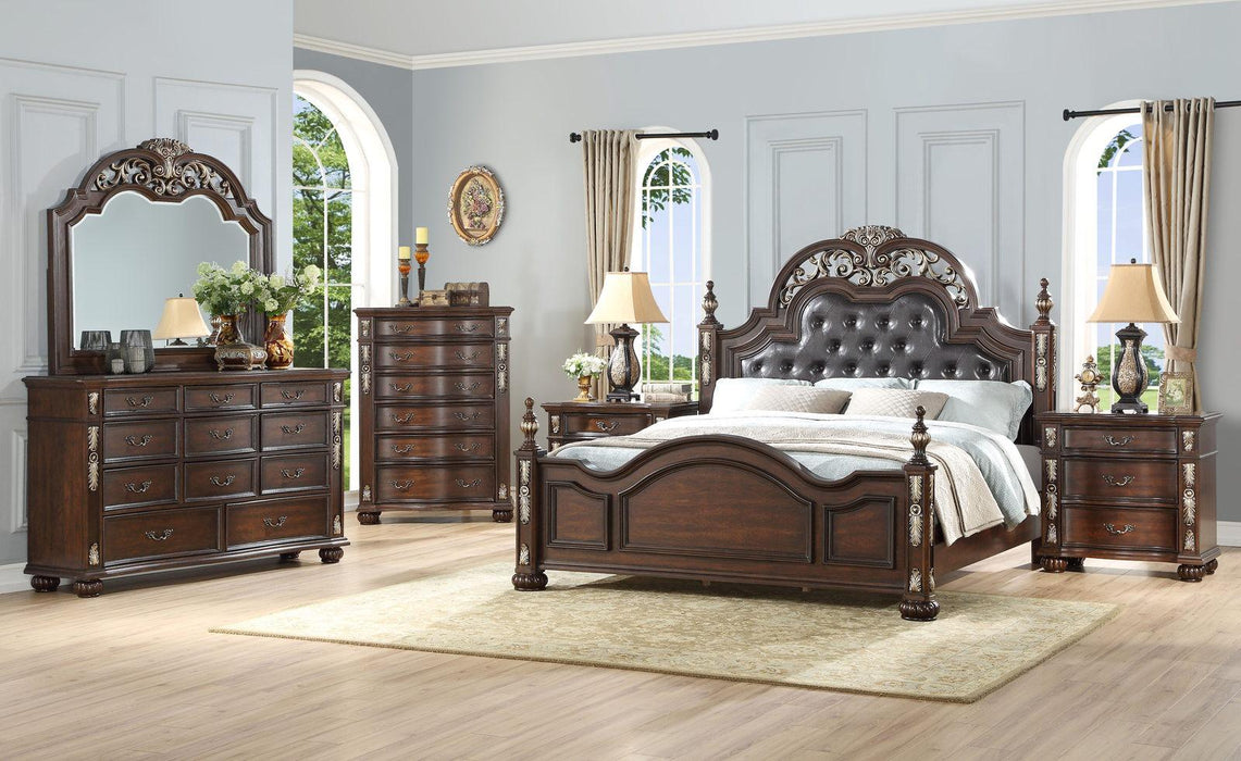 New Classic Maximus California King Panel Bed in Madeira